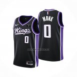 Camiseta Sacramento Kings Malik Monk NO 0 Icon 2023-24 Negro