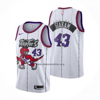 Camiseta Toronto Raptors Pascal Siakam NO 43 Classic Edition Blanco