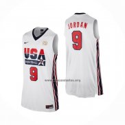 Camiseta USA 1992 Michael Jordan NO 9 Blanco