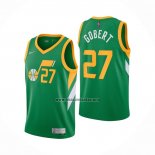 Camiseta Utah Jazz Rudy Gobert NO 27 Earned 2020-21 Verde