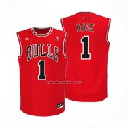 Camisetas Chicago Bulls Derrick Rose NO 1 Rojo