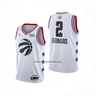 Camiseta All Star 2019 Toronto Raptors Kawhi Leonard NO 2 Blanco