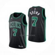 Camiseta Boston Celtics Jaylen Brown NO 7 Statement 2020-21 Negro