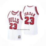 Camiseta Chicago Bulls Michael Jordan NO 23 Mitchell & Ness 1997-98 Blanco