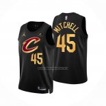 Camiseta Cleveland Cavaliers Donovan Mitchell NO 45 Statement 2022-23 Negro