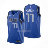 Camiseta Dallas Mavericks Luka Doncic NO 77 Icon 2020-21 Azul