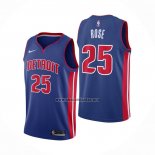 Camiseta Detroit Pistons Derrick Rose NO 25 Icon 2018-19 Azul