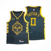 Camiseta Golden State Warriors Gary Payton II NO 0 Ciudad 2018-19 Azul