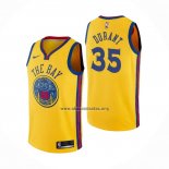 Camiseta Golden State Warriors Kevin Durant NO 35 Ciudad Amarillo