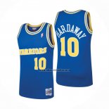 Camiseta Golden State Warriors Tim Hardaway NO 10 Mitchell & Ness 1990 Azul