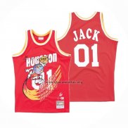 Camiseta Houston Rockets x Cactus Jack NO 01 Rojo