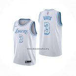 Camiseta Los Angeles Lakers Anthony Davis NO 3 Ciudad 2020-21 Blanco