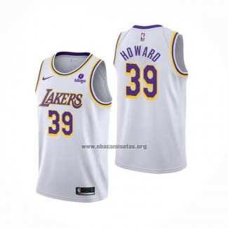 Camiseta Los Angeles Lakers Dwight Howard NO 39 Association 2021-22 Blanco