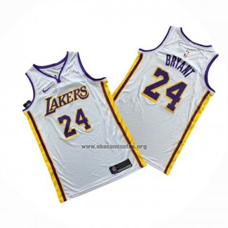 Camiseta Los Angeles Lakers Kobe Bryant NO 24 Association 2018 Blanco