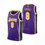 Camiseta Los Angeles Lakers Kobe Bryant NO 8 Statement 2021-22 Violeta