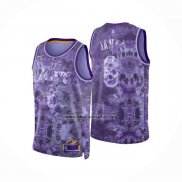 Camiseta Los Angeles Lakers LeBron James NO 6 Select Series 2023 Violeta