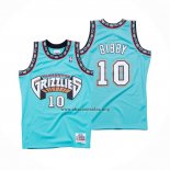 Camiseta Memphis Grizzlies Mike Bibby NO 10 Hardwood Classics Throwback Verde