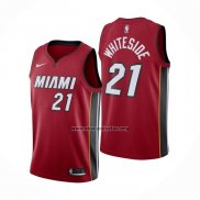 Camiseta Miami Heat Hassan Whiteside NO 21 Statement Rojo