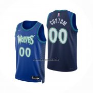 Camiseta Minnesota Timberwolves Personalizada Ciudad 2021-22 Azul