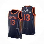 Camiseta New York Knicks Evan Fournier NO 13 Statement 2022-23 Negro