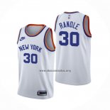 Camiseta New York Knicks Julius Randle NO 30 75th Anniversary Blanco