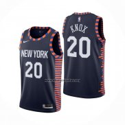 Camiseta New York Knicks Kevin Knox NO 20 Ciudad Edition 2019-20 Azul