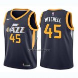 Camiseta Nino Utah Jazz Donovan Mitchell NO 45 Icon 2017-18 Azul