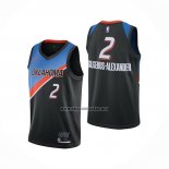 Camiseta Oklahoma City Thunder Shai Gilgeous-Alexander NO 2 Ciudad 2020-21 Negro