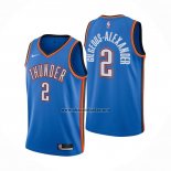 Camiseta Oklahoma City Thunder Shai Gilgeous-Alexander NO 2 Icon 2020-21 Azul