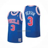 Camiseta Philadelphia 76ers Allen Iverson NO 3 Mitchell & Ness 1996-97 Azul