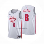 Camiseta Philadelphia 76ers De'Anthony Melton NO 8 Ciudad 2022-23 Blanco