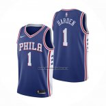 Camiseta Philadelphia 76ers James Harden NO 1 Icon Azul