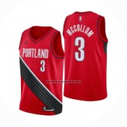 Camiseta Portland Trail Blazers C.j. McCollum NO 3 Statement 2020-21 Rojo