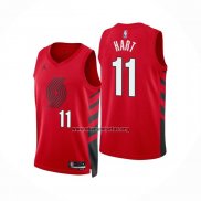 Camiseta Portland Trail Blazers Josh Hart NO 11 Statement 2022-23 Rojo