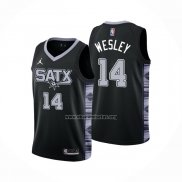 Camiseta San Antonio Spurs Blake Wesley NO 14 Statement 2022-23 Negro