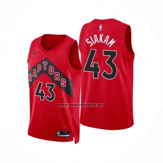 Camiseta Toronto Raptors Pascal Siakam NO 43 Icon 2022-23 Rojo