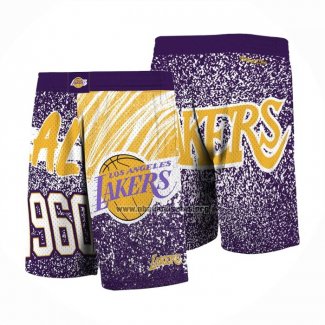 Pantalone Los Angeles Lakers Mitchell & Ness 1960 Violeta