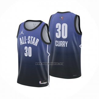 Camiseta All Star 2023 Golden State Warriors Stephen Curry NO 30 Azul