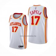 Camiseta Atlanta Hawks Clint Capela NO 17 Association 2020-21 Blanco