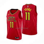 Camiseta Atlanta Hawks Trae Young NO 11 Statement 2019-20 Rojo