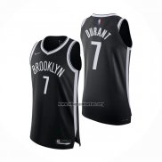 Camiseta Brooklyn Nets Kevin Durant NO 7 Icon Autentico Negro