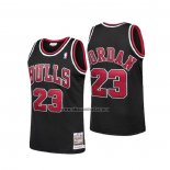 Camiseta Chicago Bulls Michael Jordan NO 23 Retro Negro