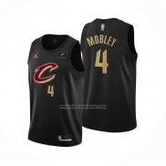 Camiseta Cleveland Cavaliers Evan Mobley NO 4 Statement 2022-23 Negro