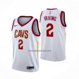 Camiseta Cleveland Cavaliers Kyrie Irving NO 2 Association 2017-18 Blanco