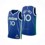 Camiseta Dallas Mavericks Dorian Finney-Smith NO 10 Ciudad 2022-23 Azul