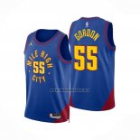 Camiseta Denver Nuggets Dikembe Mutombo NO 55 Statement 2022-23 Azul