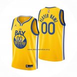 Camiseta Golden State Warriors Personalizada Statement Oro