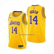 Camiseta Los Angeles Lakers Brandon Ingram NO 14 Icon Amarillo