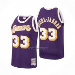Camiseta Los Angeles Lakers Kareem Abdul-Jabbar NO 33 Mitchell & Ness 1983-84 Violeta