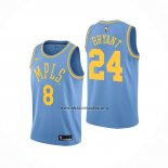 Camiseta Los Angeles Lakers Kobe Bryant NO 8 & 24 Classic 2017-18 Azul